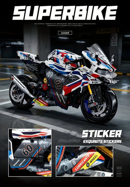 1:8 Motorcycle Building Blocks Set Super Motorbike Model Kit Technical Racing Kids Assembled Toys Gifts For Boys And Girls    Home Decor Supply | Online Retail | ShoreShopper.com