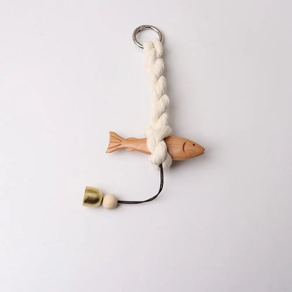 Marine Beach Themed Wood Fish Sculpture with Bell Handcrafted Fish Wall Hanging Decor Hand Carved Rustic    Your Coastal Marketplace | Shoreshopper.com