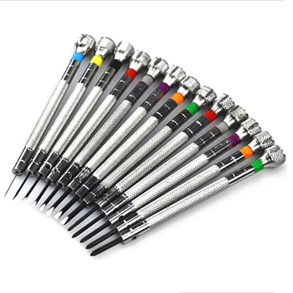 13 Pack Premium Practical Metal 0.6-2.0mm Professional Slotted Cross Screwdriver Set Watchmaker Watch Repair Tools Kit    Home Decor Supply | Online Retail | ShoreShopper.com