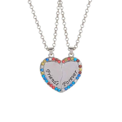 Best Friends Necklace Together forever Never Apart Maybe In Distance But Never In Heart Pendant Choker For Bestie Friendship