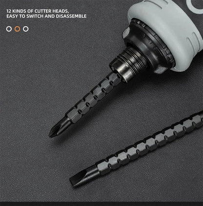 Mini Ratchet Precision Screwdriver Magnetic 13 In 1 Telescopic Labor-Saving Hand Tool Phillips Slotted Dual-purpose Head    Home Decor Supply | Online Retail | ShoreShopper.com