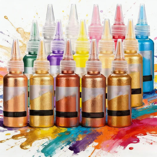 50/100ml painting metallic pigment, rich and shiny pearl color, multiple colors, used for DIY art painting, wood, glass    Home Decor Supply | Online Retail | ShoreShopper.com