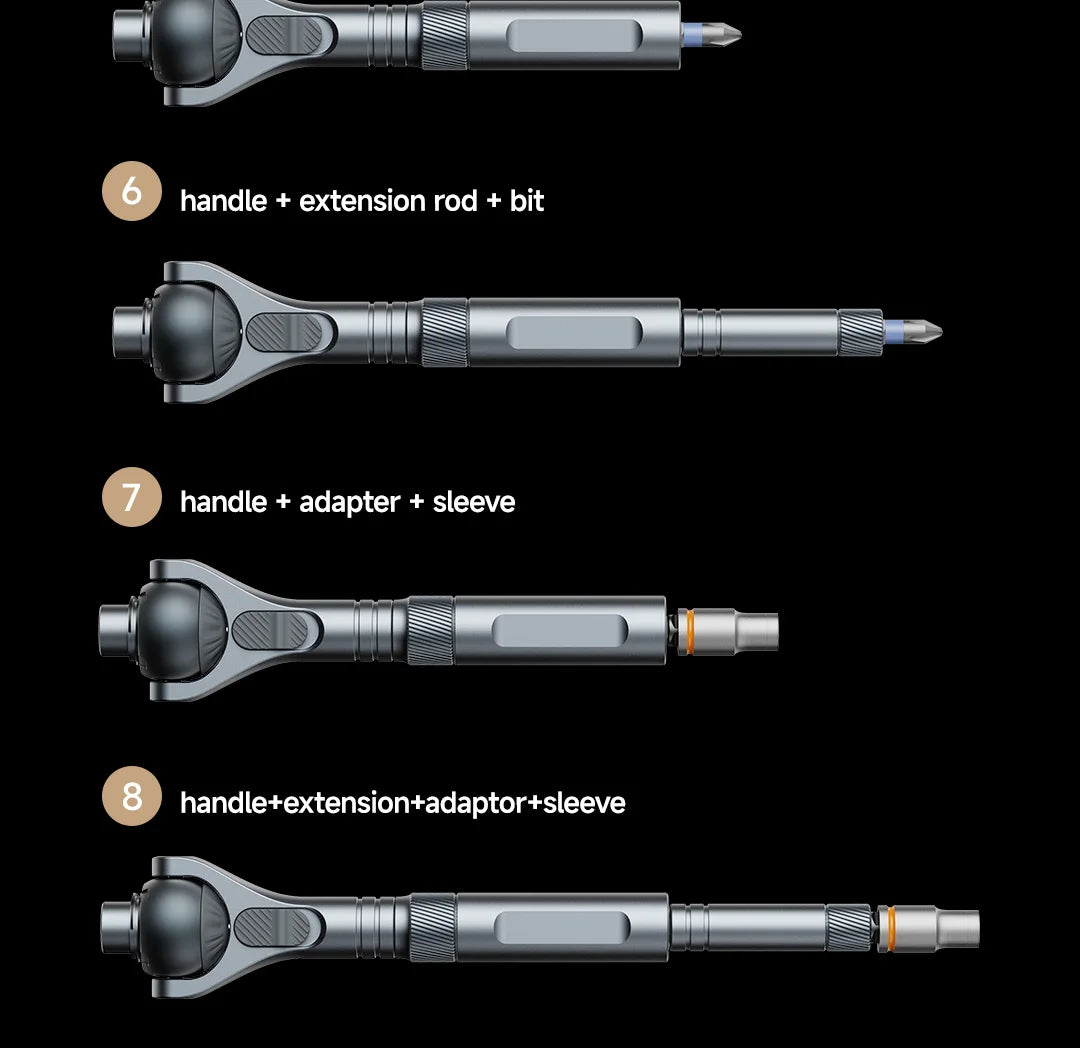 VMAN 40-in-1 Multi-Function Ratchet Screwdriver Kit with Magnetic Bits – Mini Repair Tool Set for PC, iPhone & Home Use    Home Decor Supply | Online Retail | ShoreShopper.com