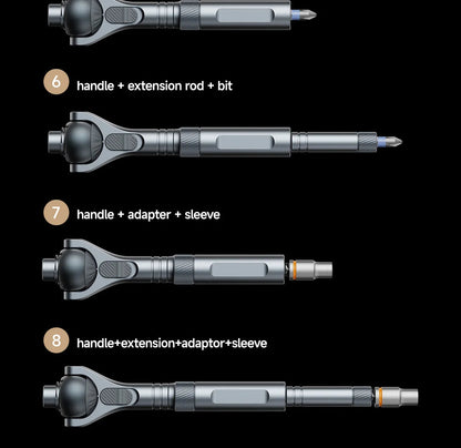 VMAN 40-in-1 Multi-Function Ratchet Screwdriver Kit with Magnetic Bits – Mini Repair Tool Set for PC, iPhone & Home Use    Home Decor Supply | Online Retail | ShoreShopper.com