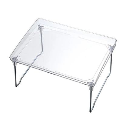 Foldable Desktop Storage Shelf Easy To Assemble  Multifunction Large Space Stackable Space Saving Stylish for Bathroom    Home Decor Supply | Online Retail | ShoreShopper.com