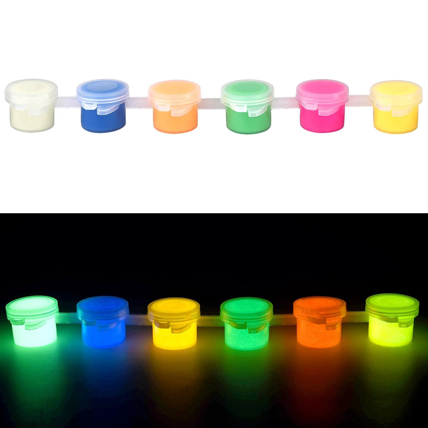 6Colors Acrylic Fluorescent Paint Glow In Dark DIY Painting Art Materials Arts Crafts Painting Tool DIY Graffiti Acrylic Pigment    Home Decor Supply | Online Retail | ShoreShopper.com