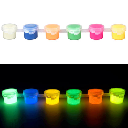 6Colors Acrylic Fluorescent Paint Glow In Dark DIY Painting Art Materials Arts Crafts Painting Tool DIY Graffiti Acrylic Pigment    Home Decor Supply | Online Retail | ShoreShopper.com