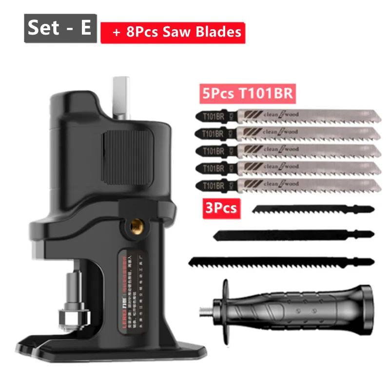 Portable Reciprocating Saw Adapter Electric Drill Modified Electric JigSaw Curve Saw Power Tool for Wood PVC Steel Pipe Cutting    Home Decor Supply | Online Retail | ShoreShopper.com