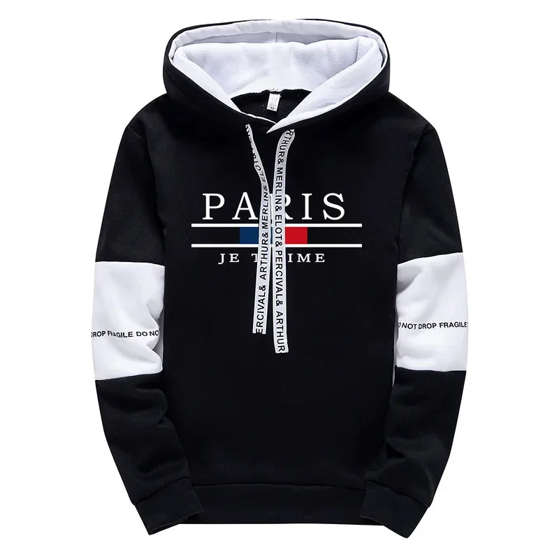 Paris Fashion Hoodies for Men High Quality Hooded Long Sleeve Sweatshirts All Season Daily Casual Sports Pullover Men's Clothes    Home Decor Supply | Online Retail | ShoreShopper.com