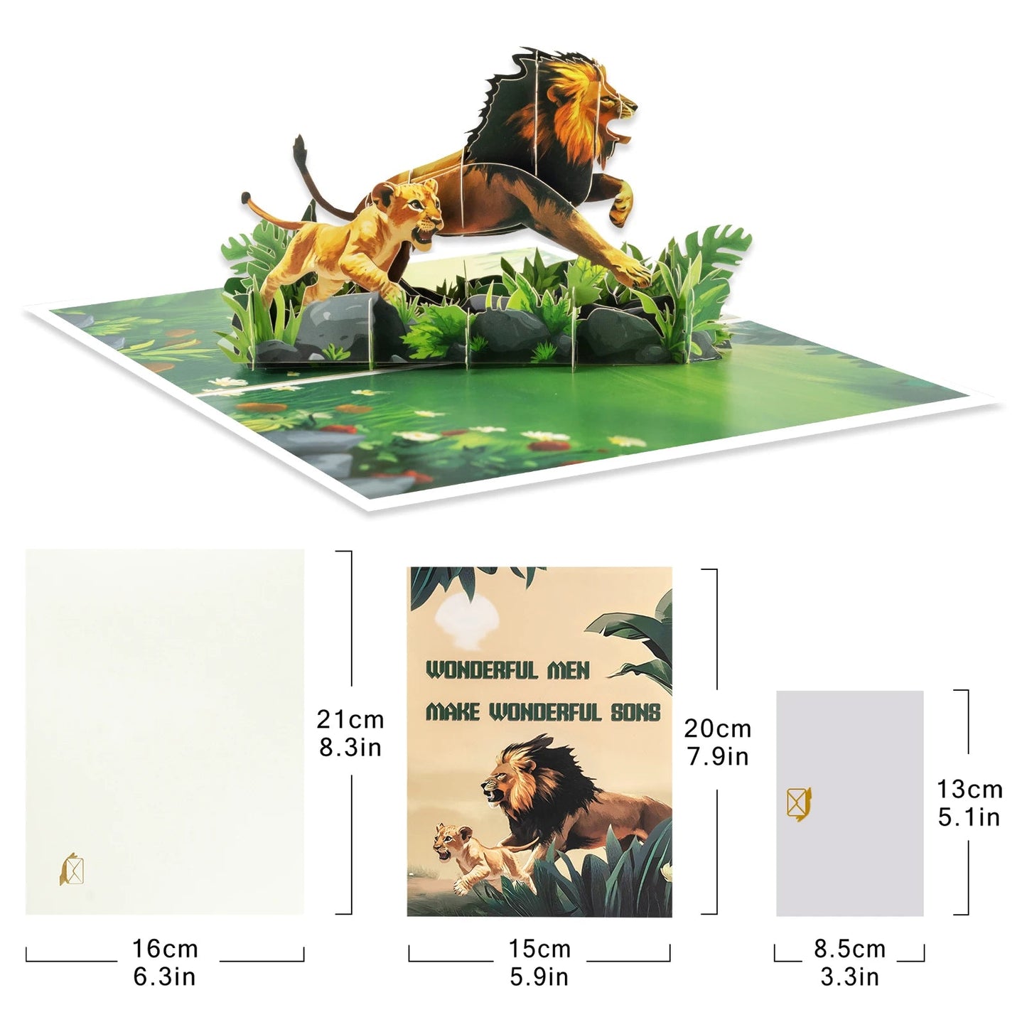 3D Pop-Up Father's Day Greeting Card Unique Handmade Gift for Dad Birthday Card with Notecard    Your Coastal Marketplace | Shoreshopper.com