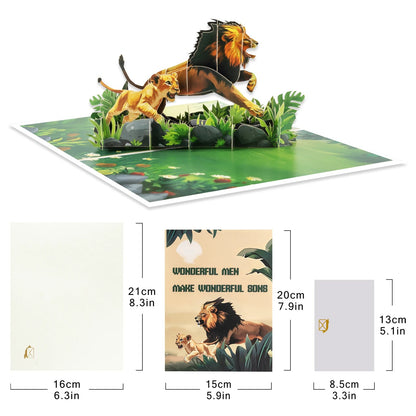 3D Pop-Up Father's Day Greeting Card Unique Handmade Gift for Dad Birthday Card with Notecard    Your Coastal Marketplace | Shoreshopper.com