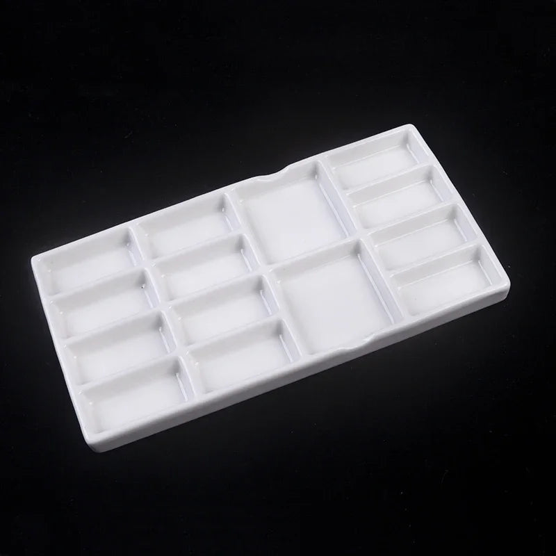 Artsecret 1 pc Simple White Ceramic Multi-Compartment Palette Pigment Mixing Palette Art Supplies Multiple Variants Available    Home Decor Supply | Online Retail | ShoreShopper.com