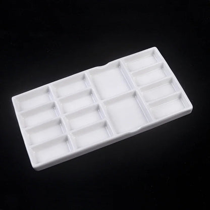 Artsecret 1 pc Simple White Ceramic Multi-Compartment Palette Pigment Mixing Palette Art Supplies Multiple Variants Available    Home Decor Supply | Online Retail | ShoreShopper.com