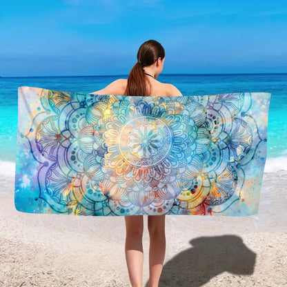1pc Bohemian beach towel, ultra-fine fiber quick drying beach towel, multifunctional beach towel for beach swimming and vacation    Your Coastal Marketplace | Shoreshopper.com