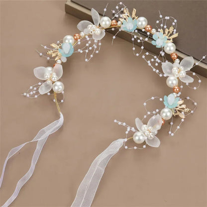 Children's Headwear Elegant Flower Wreath Fairy Crown Headband Princess Children's Hair Birthday Performance Runway Accessories    Your Coastal Marketplace | Shoreshopper.com