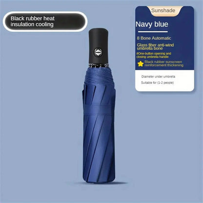 Umbrella Fully Automatic Thickened Enlarged Reinforced Folding Umbrella Sun and Rainproof Sunshade Umbrella for Women Sunscreen    Your Coastal Marketplace | Shoreshopper.com