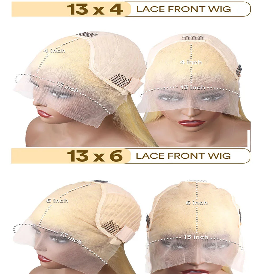 613 Blonde Lace Front Wig Human Hair  Wig  For Wowen Bone Straigh Human Hair Wigs 13X6 Hd Lace Frontal Wig 13X4 Lace Wigs    Home Decor Supply | Online Retail | ShoreShopper.com