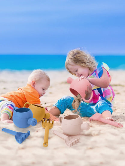 Baby Beach Toys Children Outdoor Games Sand Play Set Infants Digging Sand Silicone Rake Watering Pot Play Beach Toys for Kids    Your Coastal Marketplace | Shoreshopper.com