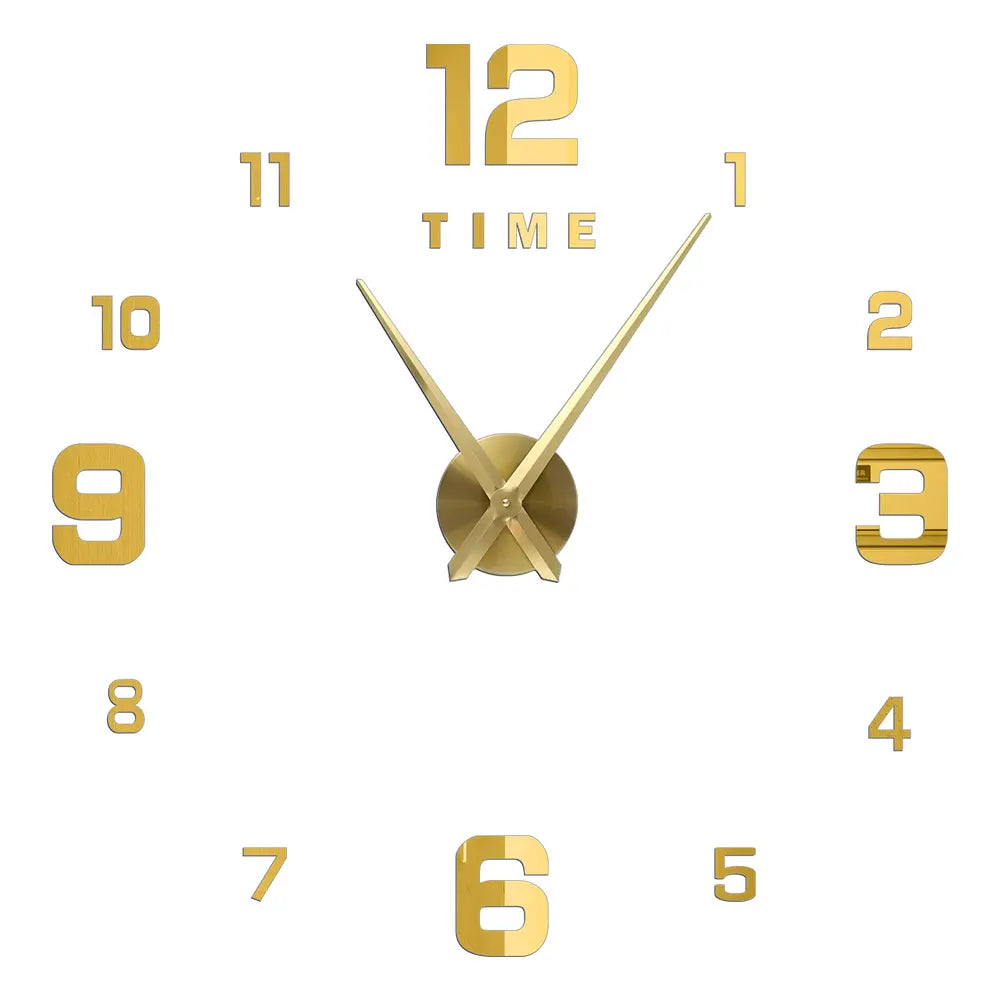 Large Wall Clock Quartz Needle 3D DIY 27" 37" or 47" Wall Clock    Home Decor Supply | Online Retail | ShoreShopper.com