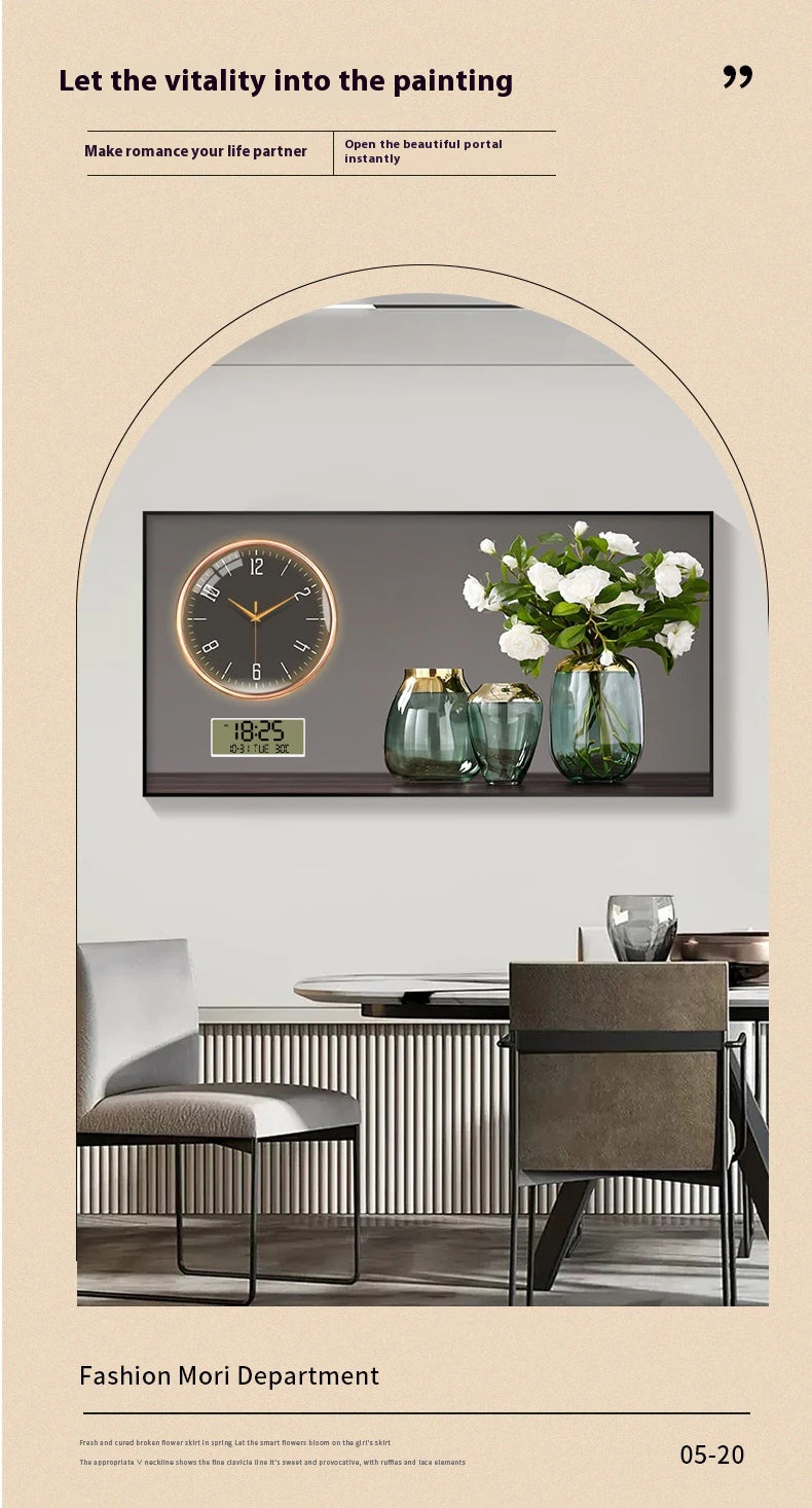 Large Size Aluminum alloy framed Artwork Wall Clock, Luxurious Muted Quartz Clock for Home Decor,living Room,bed Room Décor    Home Decor Supply | Online Retail | ShoreShopper.com