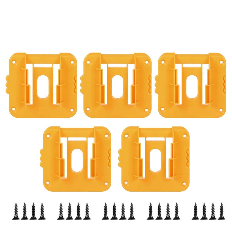 5/10PCS Battery Holder Stand for Dewalt 18V 20V Li-ion Battery,Wall Mount Battery Dock Storage Rack for Dewalt DCB182 DCB203 - ShoreCo.Shop