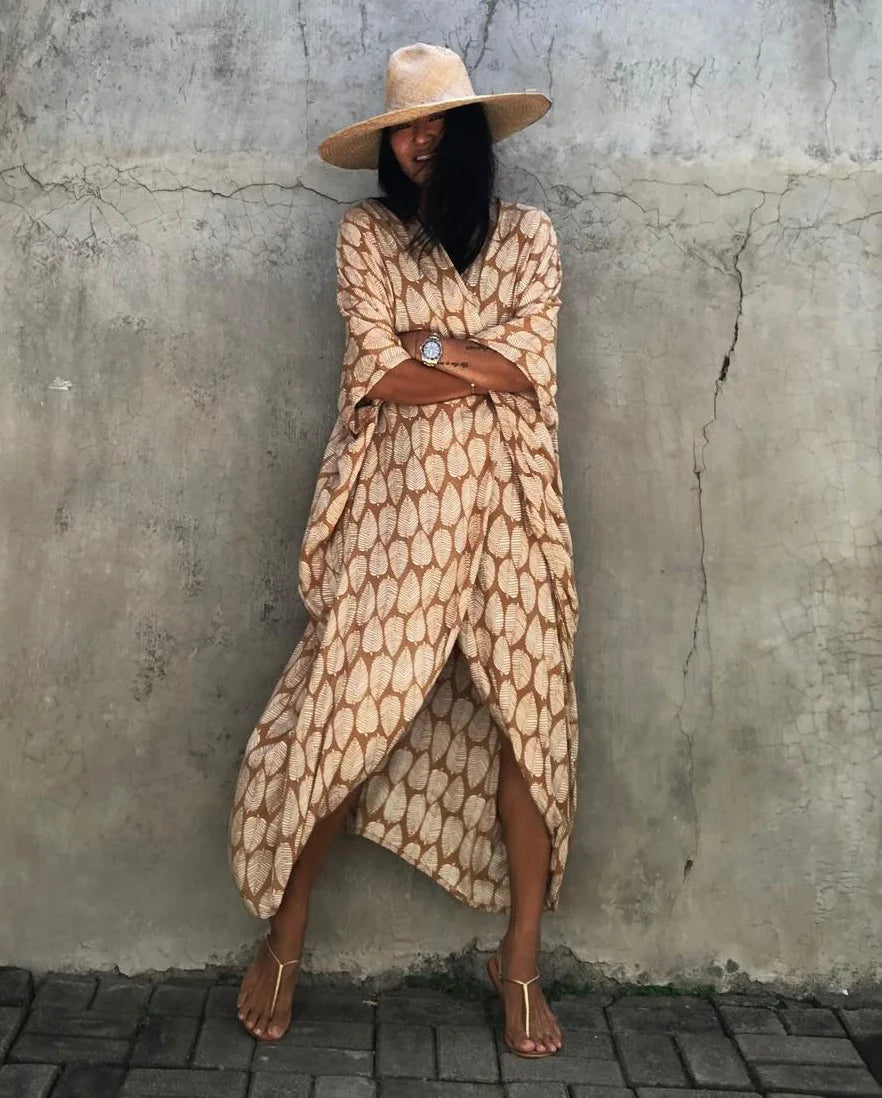 Beach Dress Tunic Cover up Embroidery Kaftan Saida de Praia Women Bikini Cover-up Pareo Sarong Beachwear    Your Coastal Marketplace | Shoreshopper.com