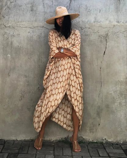 Beach Dress Tunic Cover up Embroidery Kaftan Saida de Praia Women Bikini Cover-up Pareo Sarong Beachwear    Your Coastal Marketplace | Shoreshopper.com