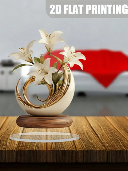 1 piece of lily desktop decoration ornament suitable for living room desktop and office decoraValentine Day wedding decor gifts    Home Decor Supply | Online Retail | ShoreShopper.com