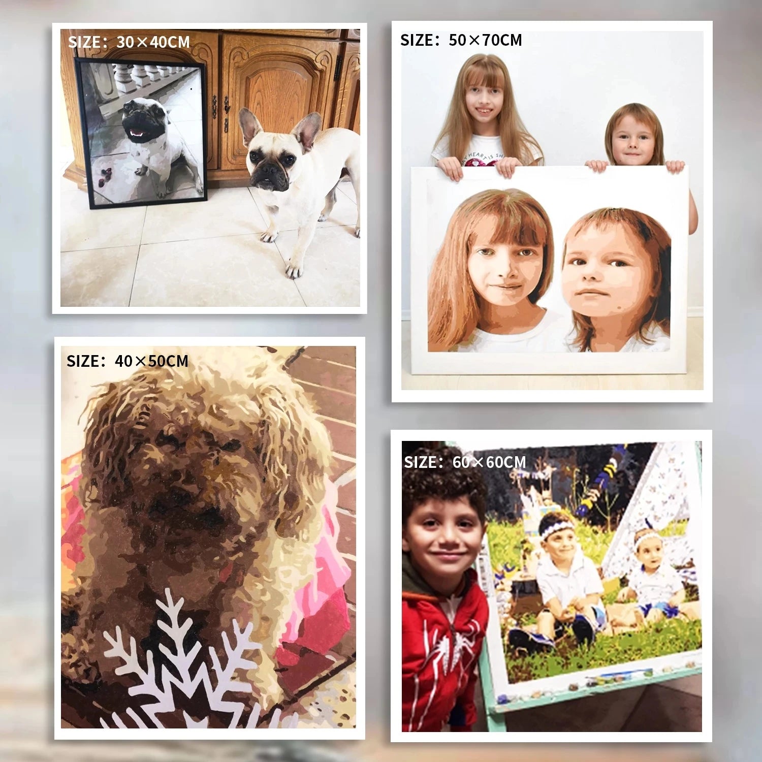 24/36 Color Personalised Paint By Numbers Photo Custom DIY Oil Painting By Number Picture Canvas Portrait Family Children Photo    Home Decor Supply | Online Retail | ShoreShopper.com