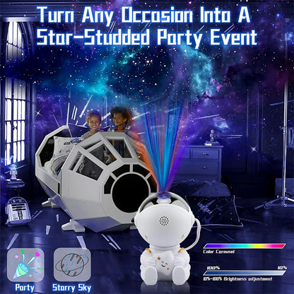 Star Projector Galaxy Night Light Astronaut Space Projector Starry Nebula Ceiling LED Lamp for Bedroom Home Decorative kids gift - ShoreCo.Shop