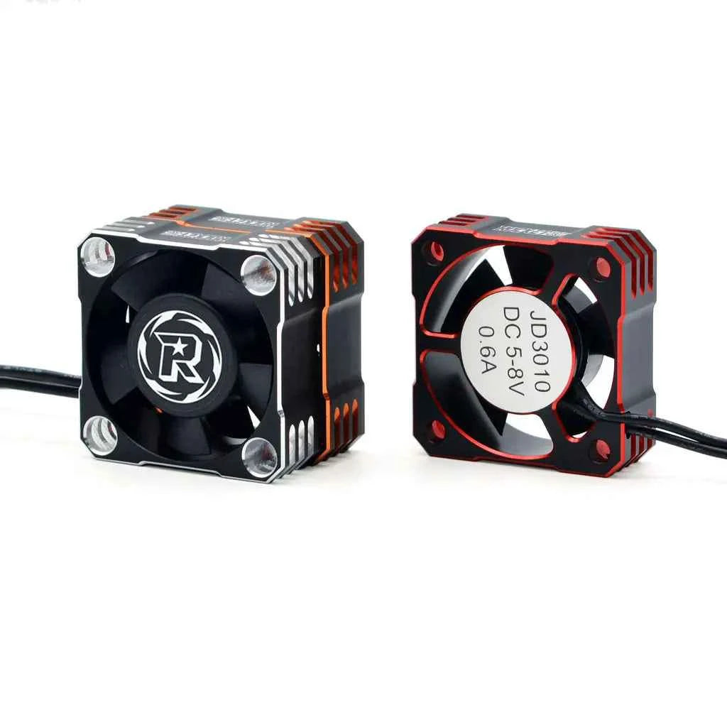 ROCKET-RC 25/30/35/40/50mm V2 Metal Cooling Fan 32000/28000/21000/16000/10000RPM for 1/8 1/10 1/12 RC Car 540/550/3650 Motor ESC