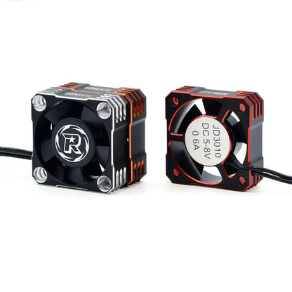 ROCKET-RC 25/30/35/40/50mm V2 Metal Cooling Fan 32000/28000/21000/16000/10000RPM for 1/8 1/10 1/12 RC Car 540/550/3650 Motor ESC