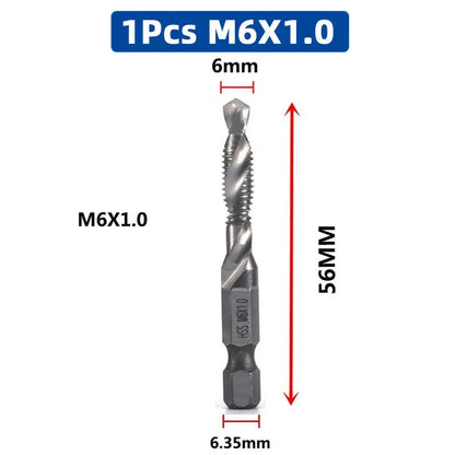 LiYu Shank Titanium Plated HSS Screw Thread Metric Tap Drill Bits Screw Machine Compound Tap M3 M4 M5 M6 M8 M10 Hand Tools    Home Decor Supply | Online Retail | ShoreShopper.com