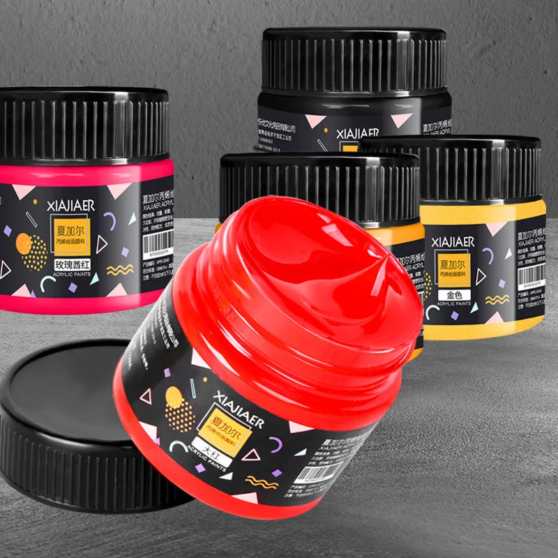 Acrylic paint 100ml hand-painted wall painting Graffiti Stone T-shirt tinned paint Studio multi-color acrylic paint    Home Decor Supply | Online Retail | ShoreShopper.com
