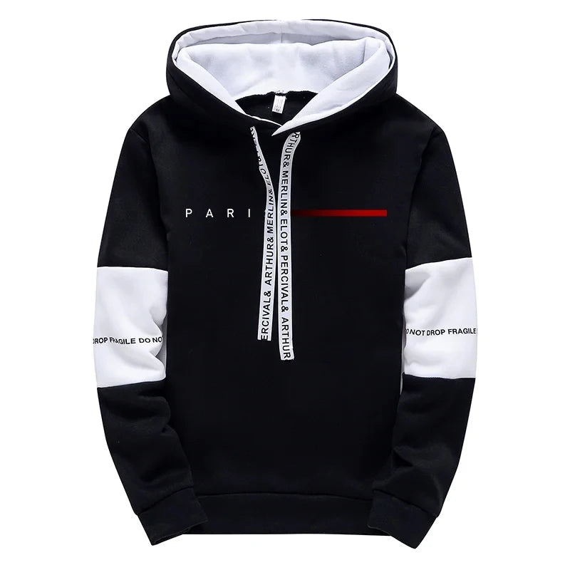 Paris Fashion Hoodies for Men High Quality Hooded Long Sleeve Sweatshirts All Season Daily Casual Sports Pullover Men's Clothes    Home Decor Supply | Online Retail | ShoreShopper.com