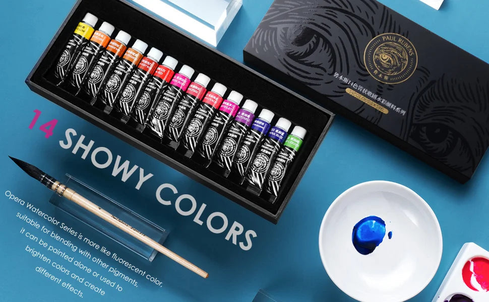 Paul Rubens Professional Watercolors Paint 14 Colors X 5ml Tube High Color Non-toxic Watercolor Set Art and Drawing Supplies    Home Decor Supply | Online Retail | ShoreShopper.com