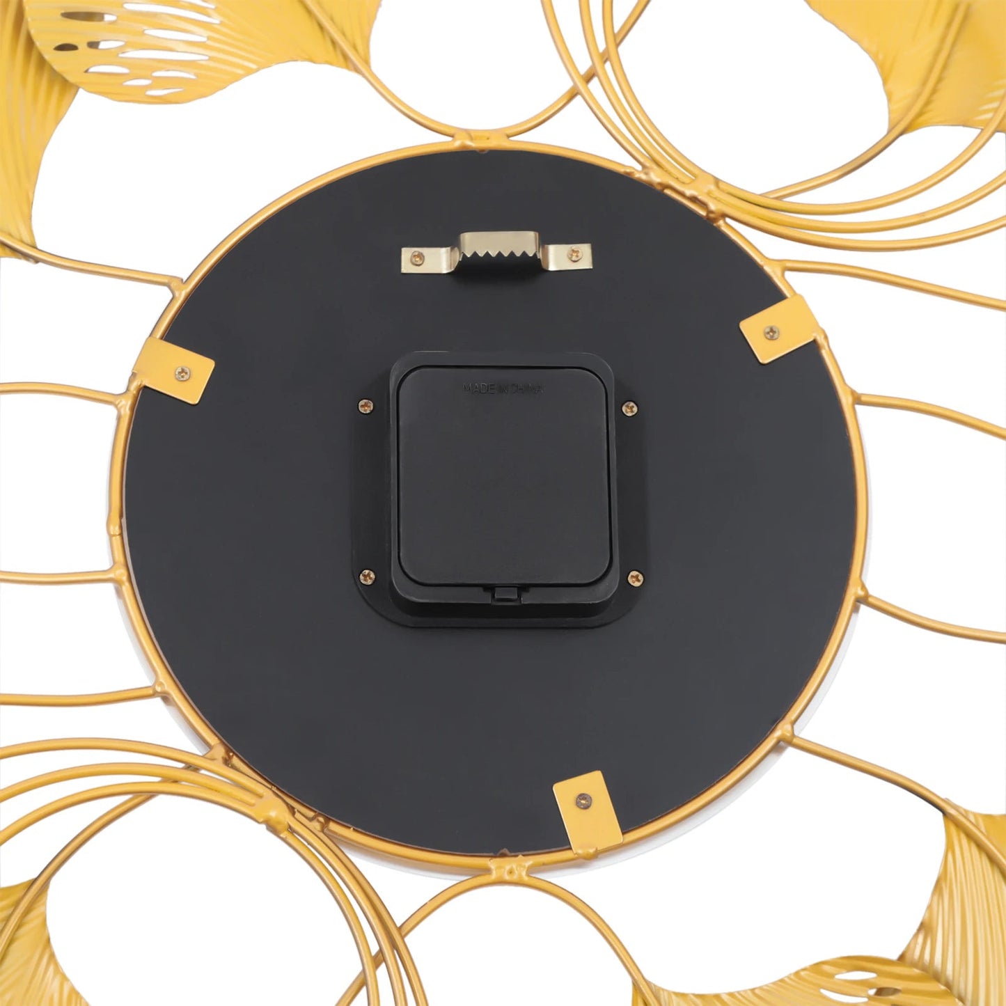 Background Art Display Design Round Gold Clock 8"    Home Decor Supply | Online Retail | ShoreShopper.com