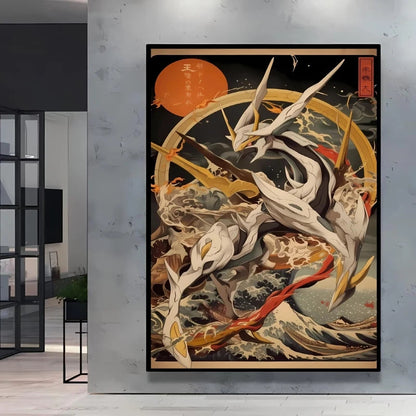 High Quality Pokemon Arcanine Pikachu Wall Painting with Unique Designs and Gorgeous Colors Adding A Touch of Brightness To Wall    Home Decor Supply | Online Retail | ShoreShopper.com