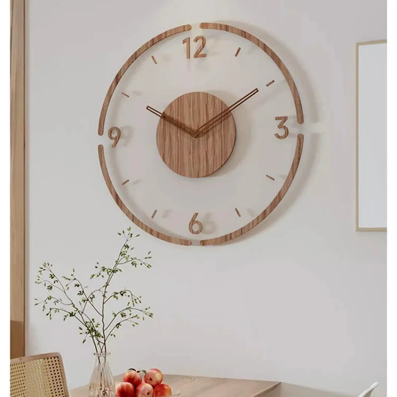 Hot Wall Clock Living Room Decoration Solid Wood Creative Silent Nordic Simple Quartz Clock Luxury Wall Watch Decor Fashion    Home Decor Supply | Online Retail | ShoreShopper.com