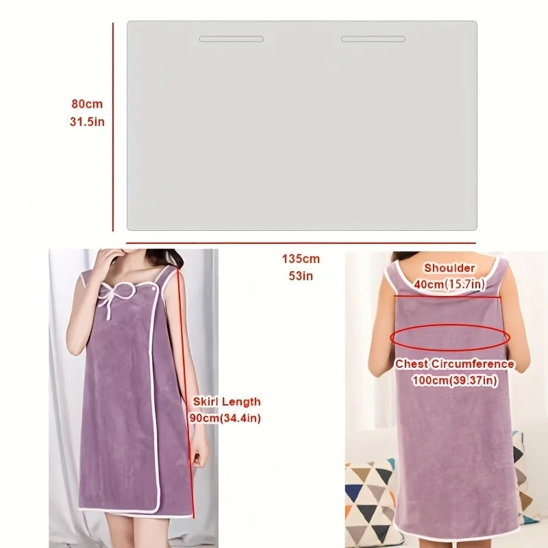  Women's Wearable Towel Skirt - Fast Drying Bath Robe Wrap for Beach, Spa, Shower & Gym | Multi-Purpose Bath Towel and Cover Up    Your Coastal Marketplace | Shoreshopper.com