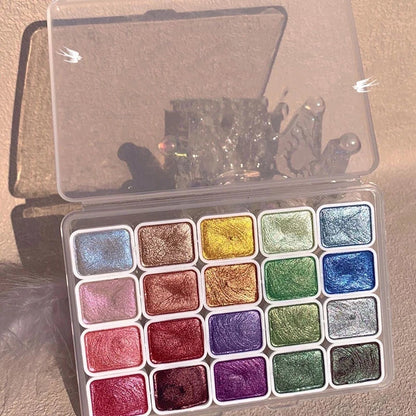 Art Watercolor Paint Oil Painting High Saturation Popular Semi-Solid 20 grids Color pigment    Home Decor Supply | Online Retail | ShoreShopper.com