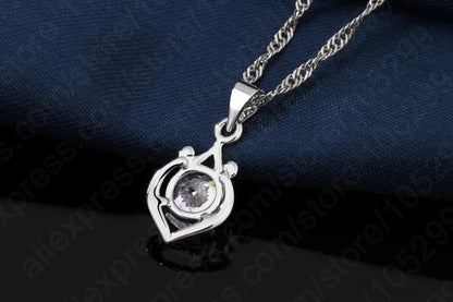 Charming Luxury Elegant Rhinestone Pendant Jewelry Set Include 925 Sterling Silver Necklace/Earring Sets    Home Decor Supply | Online Retail | ShoreShopper.com