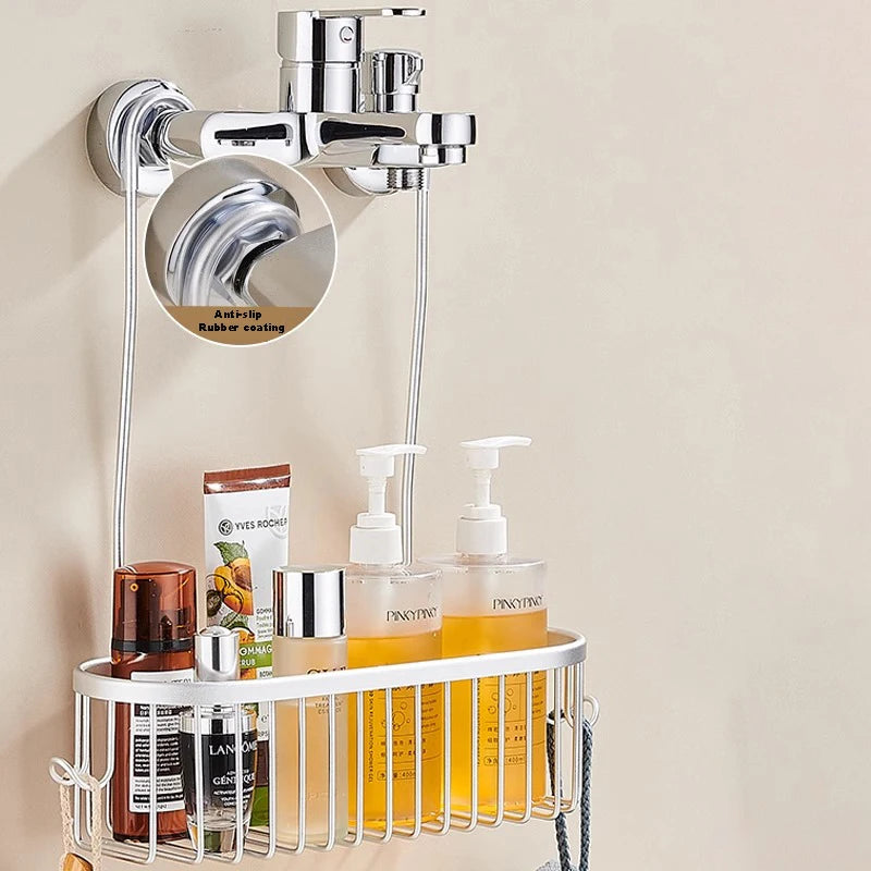 Aluminium Bathroom Shelf Without Drilling Shower Shelf Shelves Shampoo Holder Basket Storage Organizer Bathroom Accessories    Home Decor Supply | Online Retail | ShoreShopper.com
