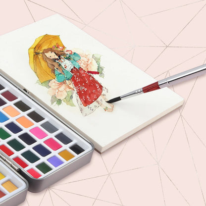 Seamiart 50/72/90/100 Color Solid Watercolor Paint Set Basic Neone Glitter Watercolor Pigments for Drawing Art Paint Supplies    Home Decor Supply | Online Retail | ShoreShopper.com