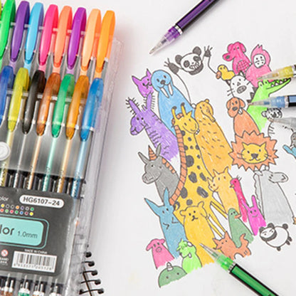 Kit 60 Colored Gel Pen Set, Glitter Metallic Pastel Neon Pen 12 24 36 48 Colors    Home Decor Supply | Online Retail | ShoreShopper.com