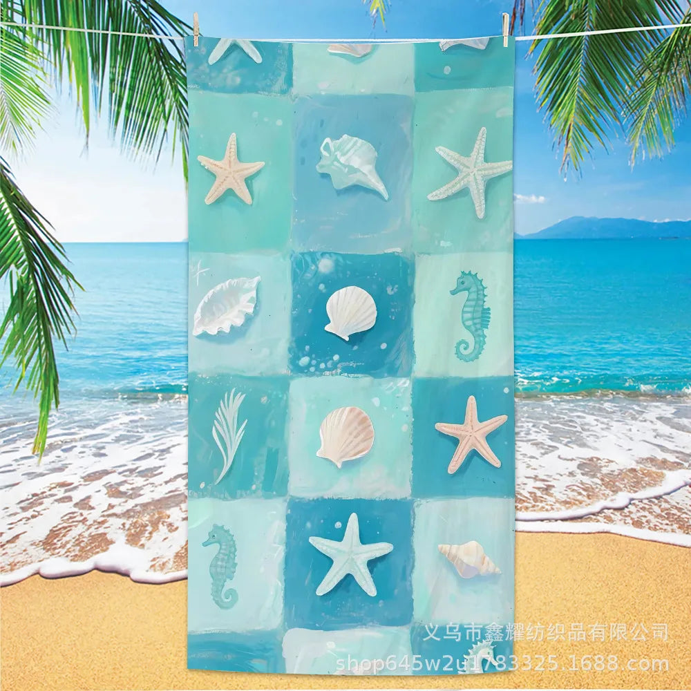 Beach Turtle Animal Printed Beach Towel, Quick Drying Absorbent Beach Towel Outdoor Sports Swimming Beach Towel Face Towel Towel    Your Coastal Marketplace | Shoreshopper.com