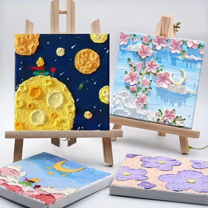 1 set of painting kit, 1 drawing board, 1 easel, 2 pens, 6 colors of paint, 1 palette, mini drawing board, acrylic paint    Home Decor Supply | Online Retail | ShoreShopper.com