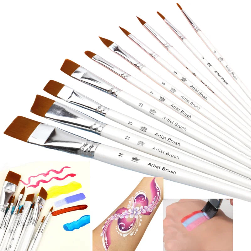 10pcs Multifunctional Art Painting Brushes Set Artist Art Painting Hook Line Watercolor Gouache Oil Painting Brush Art Supplies    Home Decor Supply | Online Retail | ShoreShopper.com