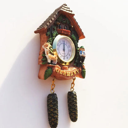 ‌German 3D Cuckoo Clock Wooden House Pine Cone Fridge Magnet, Travel Souvenir, Home Decor, Creative Gift, Strong Magnetic    Home Decor Supply | Online Retail | ShoreShopper.com