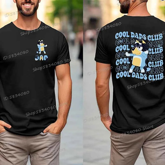 2025 Father's Day Shirt Funny Gift for Dad Fashion Casual Tops Summer Short Sleeve T-shirts Man Trendy Cool Dads Club T-shirt